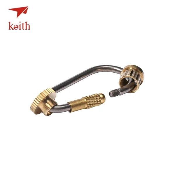 Metal camping stove adapter with brass fittings