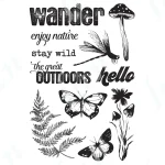 Nature-themed graphics with quotes and illustrations.