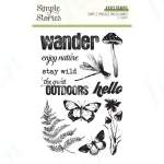 Nature-themed stamp set with insects and plants.