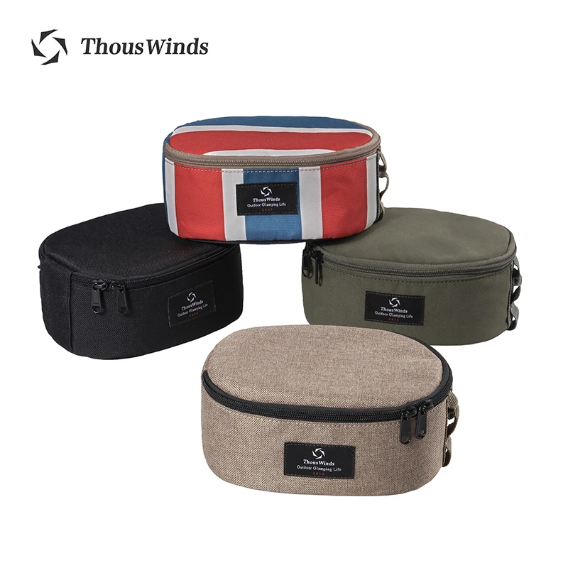 Four stylish compact travel bags in various colors.